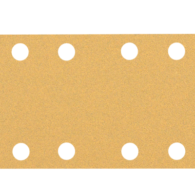 Folha de lixa castanha com oito furos