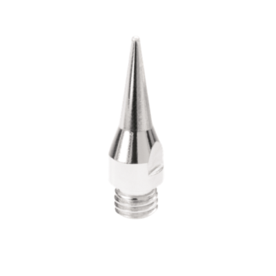 Bico metálico estreito e cónico com base roscada