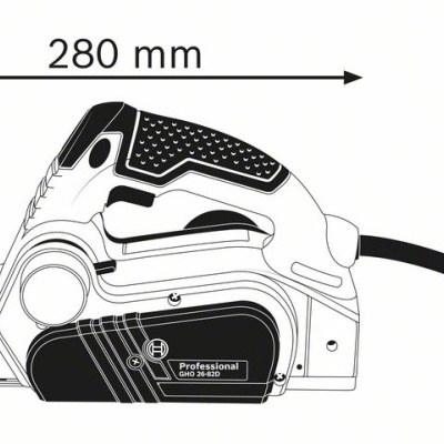 Aparato elétrico de lixamento branco e preto com medidas