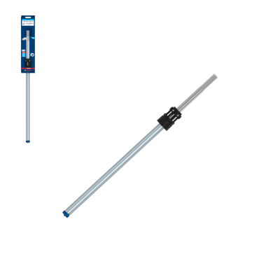 Varinha telescópica metálica para pintura com peça preta e embalagem azul