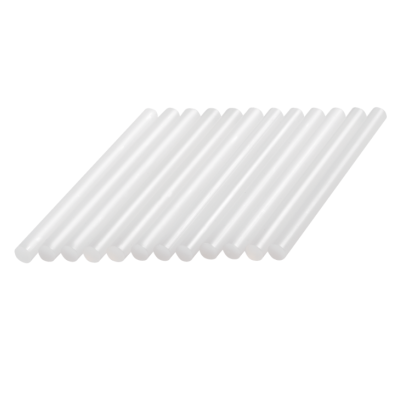 Conjunto de 12 palhetas brancas lisas alinhadas