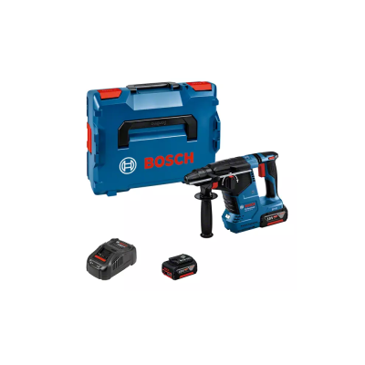 Furadeira/perfuradora Bosch azul com mala, bateria e carregador