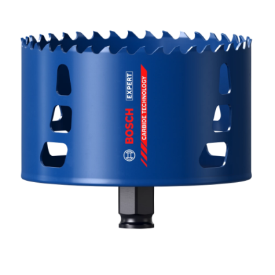 Broca copo azul BOSCH EXPERT com dentes serrilhados e aberturas laterais