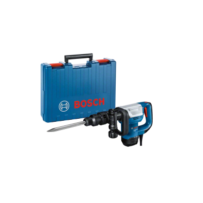 Martelo demolidor elétrico Bosch com estojo azul