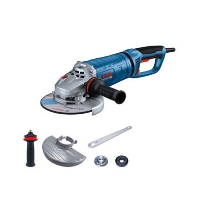 Esmerilhadora angular Bosch azul e preto com acessórios