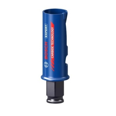 Ferramenta de impacto Bosch Expert azul e preto com texto impresso.