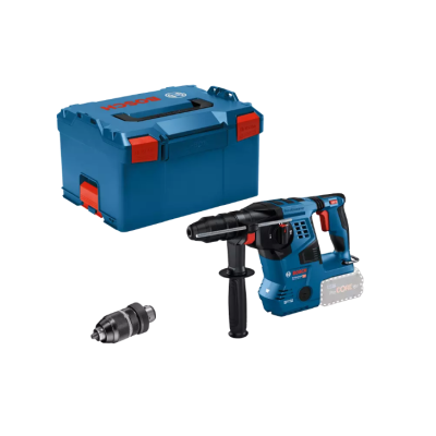 Berbequim/perfurador Bosch azul e preto com estojo azul e acessórios