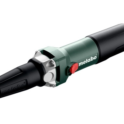 Ferramenta elétrica Metabo verde e preta com botão vermelho