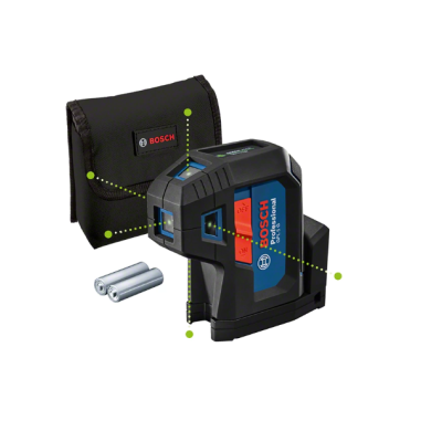 Nivel laser Bosch Professional GCL 2-15 com bolsa preta, pilhas AA e suporte