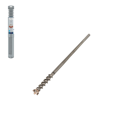 Martelo perfurador metálico com embalagem de plástico cinzento