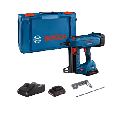 Conjunto de ferramenta Bosch com máquina, acessórios e estojo azul