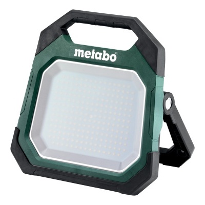 Projetor de luz portátil Metabo verde e preto com base ajustável