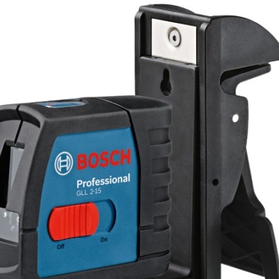 Nível laser Bosch Professional GLL 2-15 com suporte preto