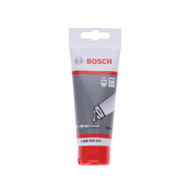 Tubo de cola Bosch cinza, branco e vermelho com capacidade de 100 g e código 2 608 002 021