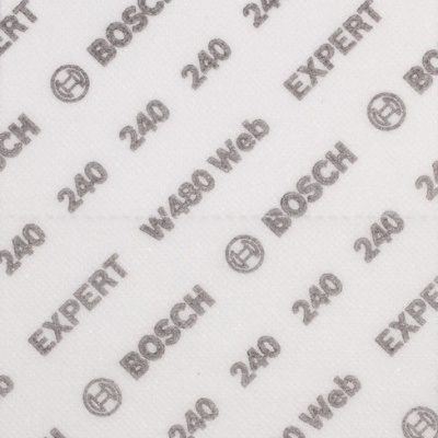 Papel abrasivo Bosch W490 Web 240 com padrão impresso