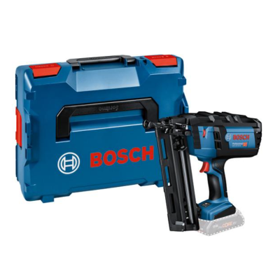 Conjunto de ferramenta BOSCH com mala azul e pistola aparafusadora azul e preta.