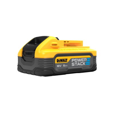 Bateria DeWALT Power Stack 18V 5Ah amarela e preta.