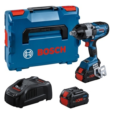 Conjunto de ferramenta Bosch com chave de impacto, estojo, carregador e bateria ProCORE 18V