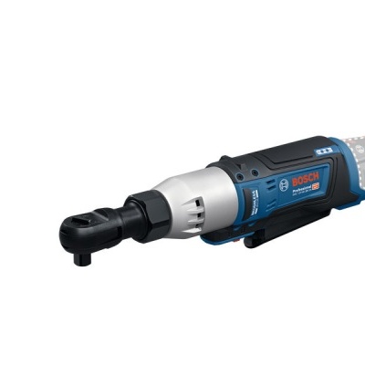 Chave de impacto Bosch Professional azul e preto com visor digital.