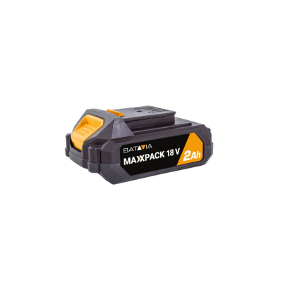 Bateria recarregável preta e amarela BATAVIA MAXXPACK 18 V 2Ah