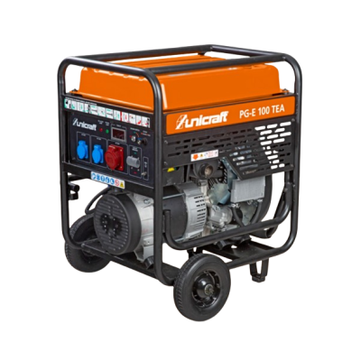 Gerador portátil Unicraft PG-F 100 TEA cor laranja e preto com rodas