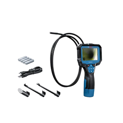 Endoscópio digital com cabo flexível, visor a cores e acessórios