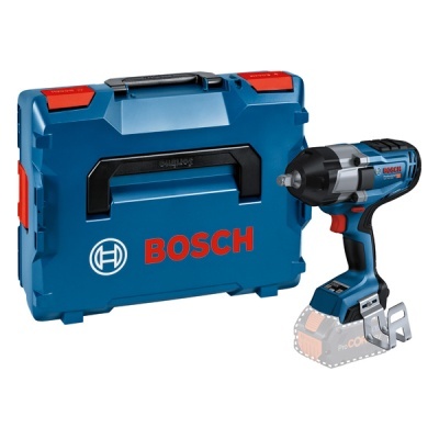 Conjunto Bosch com caixa azul e pistola de impacto sem fio