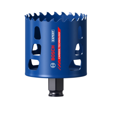 Serra copo azul Bosch com dentes recortados e recortes laterais