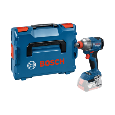 Maleta azul BOSCH com chave de impacto azul e preta