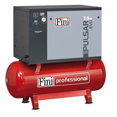 Compresso de ar Fini modelo PULSAR EVO vermelho e cinza
