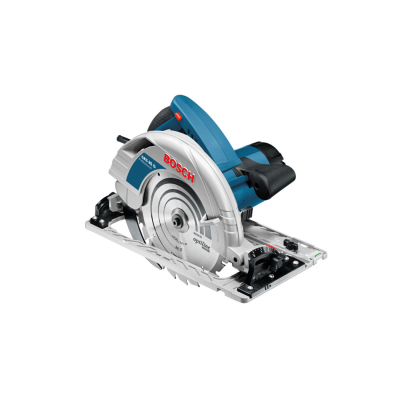 Serra circular BOSCH azul e cinza com lâmina metálica