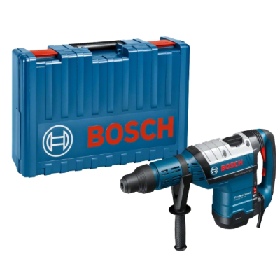 Martelo perfurador elétrico BOSCH azul com estojo rígido azul com logótipo