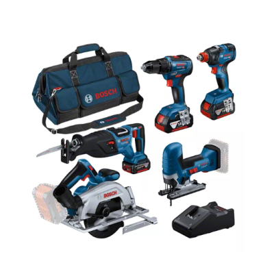 Conjunto de ferramentas elétricas Bosch com mala azul