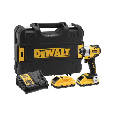 Conjunto ferramenta DEWALT com mala, chave de impacto, baterias e carregador