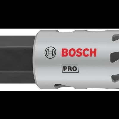 Broca diamantada Bosch PRO cinza e preta com detalhes vermelhos