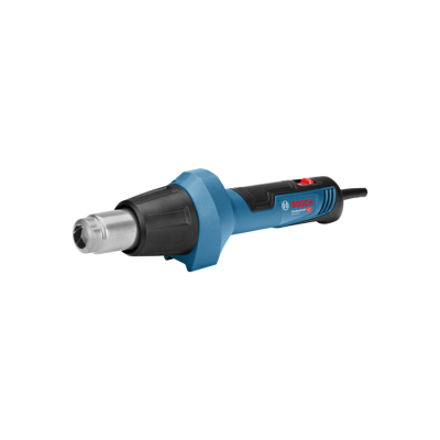 Ferramenta elétrica BOSCH Professional GHG 20-63 azul e preta com cabo e bocal metálico