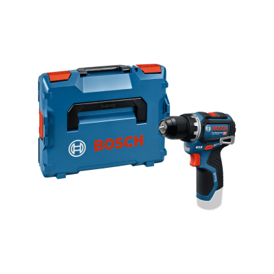 Conjunto Bosch Professional com caixa azul e aparafusadora elétrica azul e preta