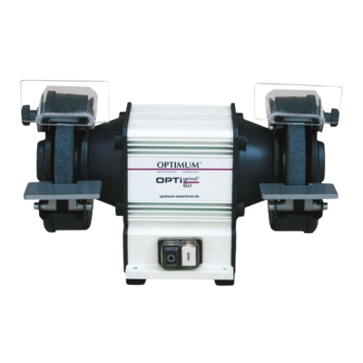 Mós de bancada OPTIMUM OPTIgrind GU com pedras abrasivas e proteção transparente