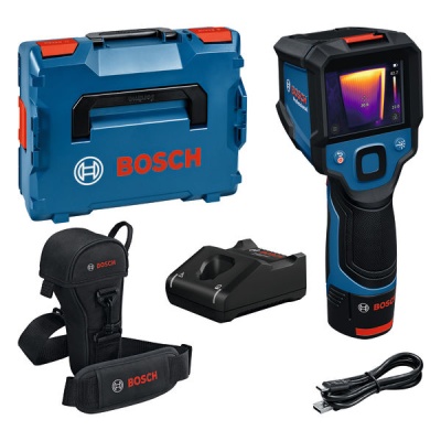 Termovisor BOSCH com caixa, suporte, carregador e cabo USB