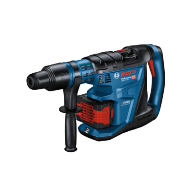 Martelo perfurador Bosch Professional azul, preto e vermelho com punho auxiliar