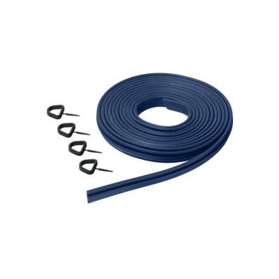 Rolo de vedante azul com ganchos pretos