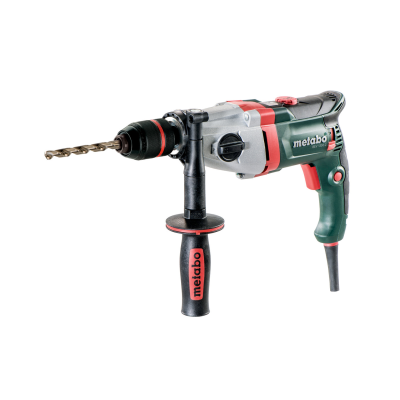 Berbequim elétrico Metabo com punho lateral e broca