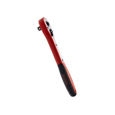 Chave de catraca vermelha e preta com punho emborrachado