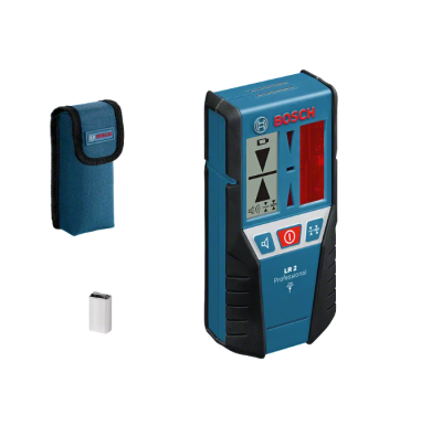 Aparelho laser Bosch LR 2 Professional azul e preto com estojo azul e bateria