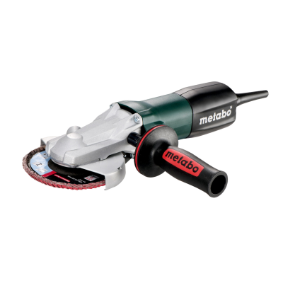 Esmerilhadora elétrica Metabo com disco abrasivo e punho lateral