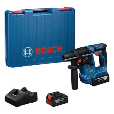 Conjunto de ferramenta Bosch com mala, martelo perfurador e acessórios