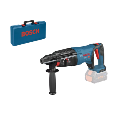 Martelo perfurador sem fio Bosch com estojo azul