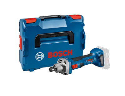 Conjunto Bosch com caixa azul e ferramenta elétrica sem fio