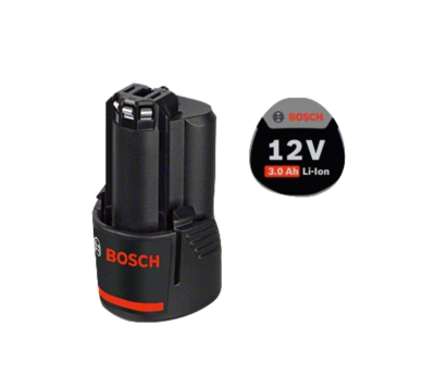 Bateria Bosch preto 12V 3.0 Ah Li-Ion com etiqueta circular