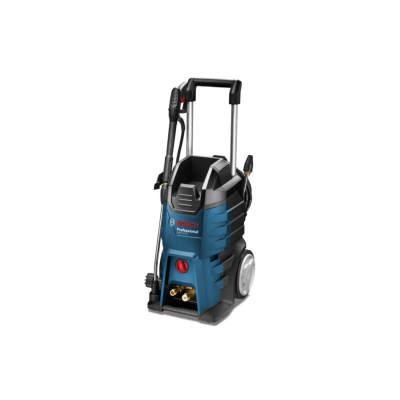 Máquina de lavar alta pressão Bosch azul e preta com rodas